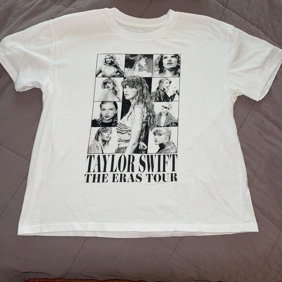 Taylor Swift Tops - Taylor Swift Womens Tee Shirt Size XL White The Eras Tour Concert Pure Cotton